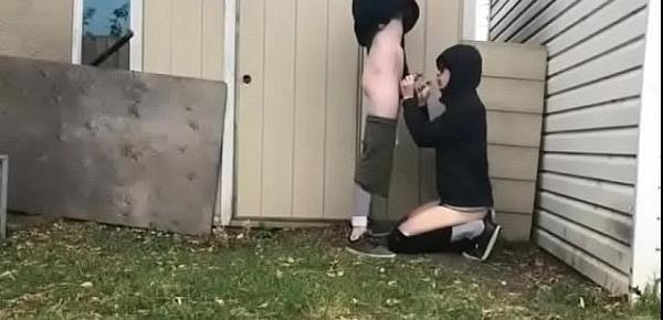  Gay licked ass friend and fucked him while standing in the yard. more httpgay.lovemepls.com